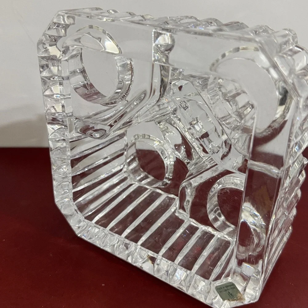 Partylite Rare Vintage Retired Crystal Castle 5 Tier Tealight Candleholder